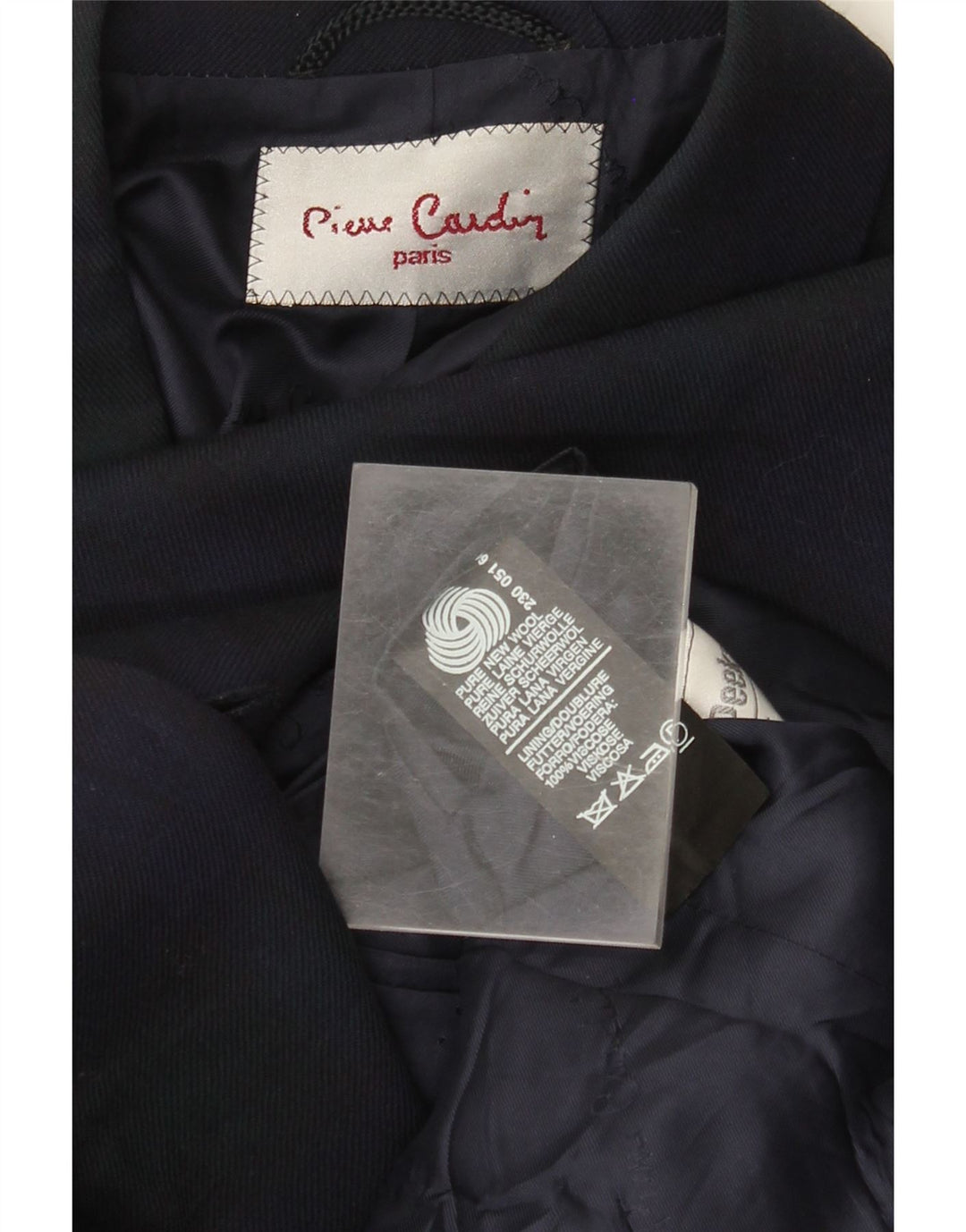 Jaqueta Blazer Masculina Pierre Cardin com 3 Botões Reino Unido 38 Médio Azul Marinho Xadrez