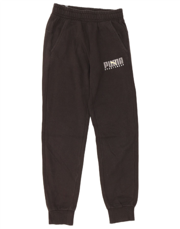 Calça de treino masculina PUMA Graphic Joggers XS algodão preto