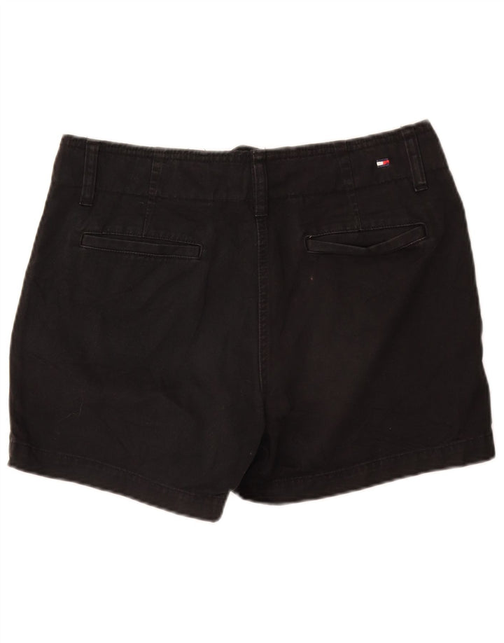 Shorts Chino feminino Tommy Hilfiger US 8 médio W30 algodão preto