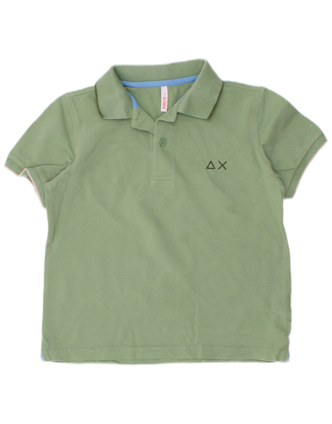 Camisa polo masculina Sun68 5-6 anos algodão verde