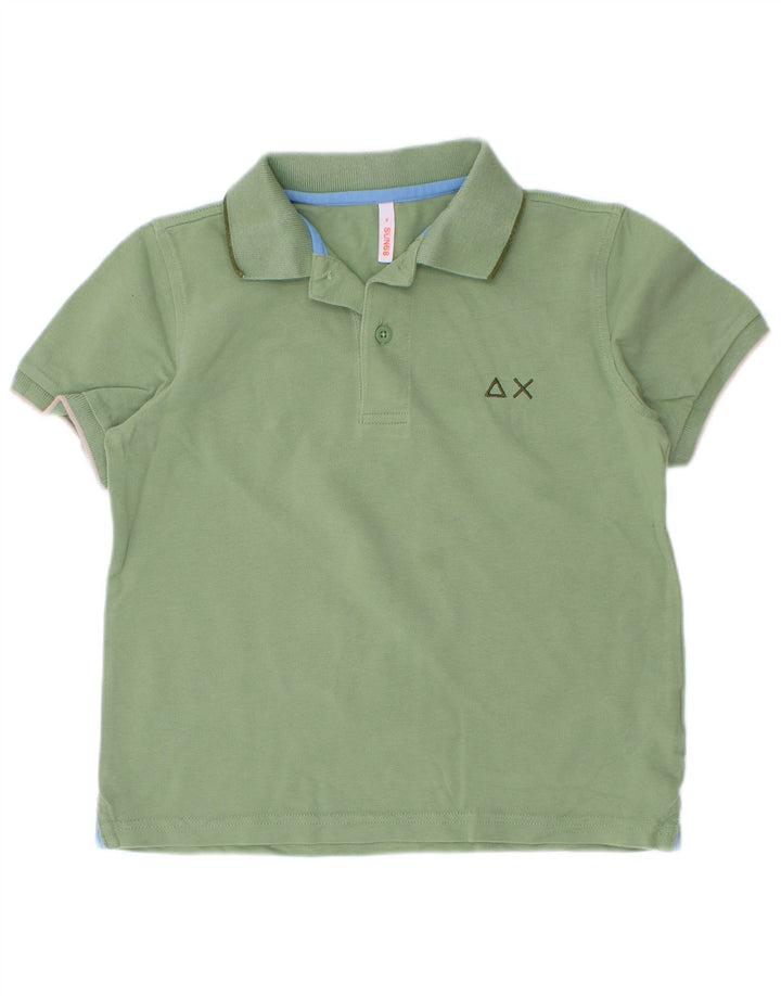 Camisa polo masculina Sun68 5-6 anos algodão verde