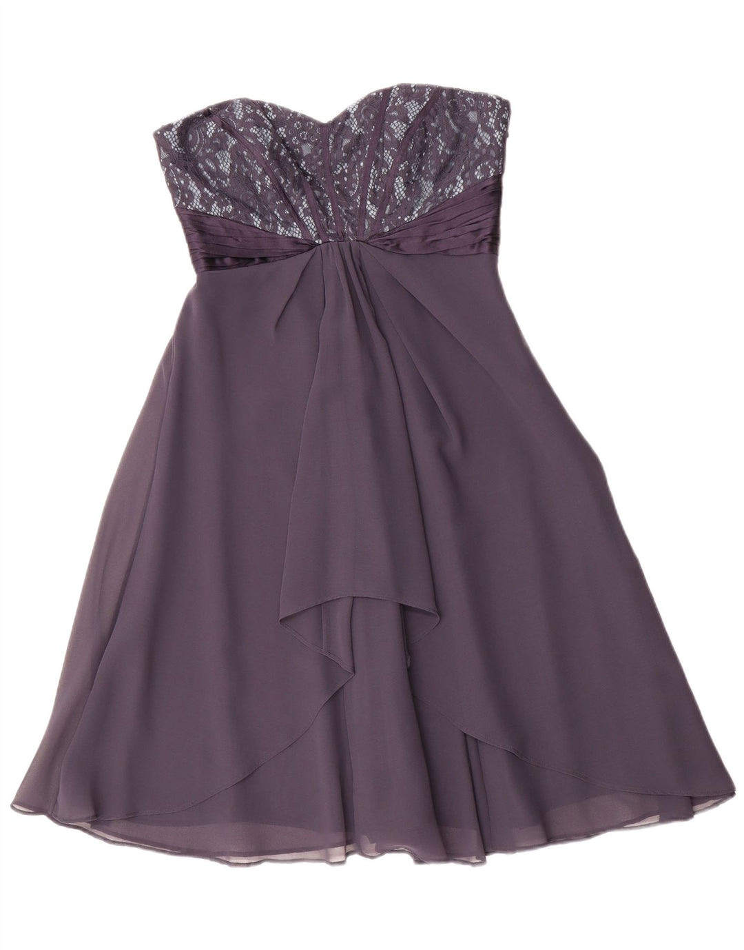 Vestido sem alças feminino Coast UK 10 pequeno poliéster roxo