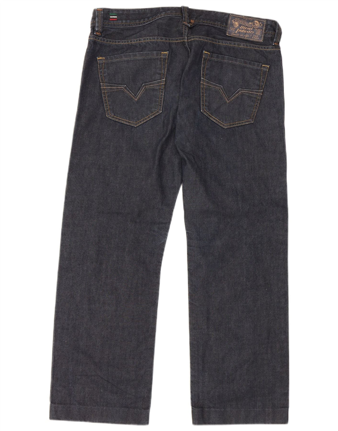 Jeans retos masculinos Diesel W32 L27 algodão azul marinho