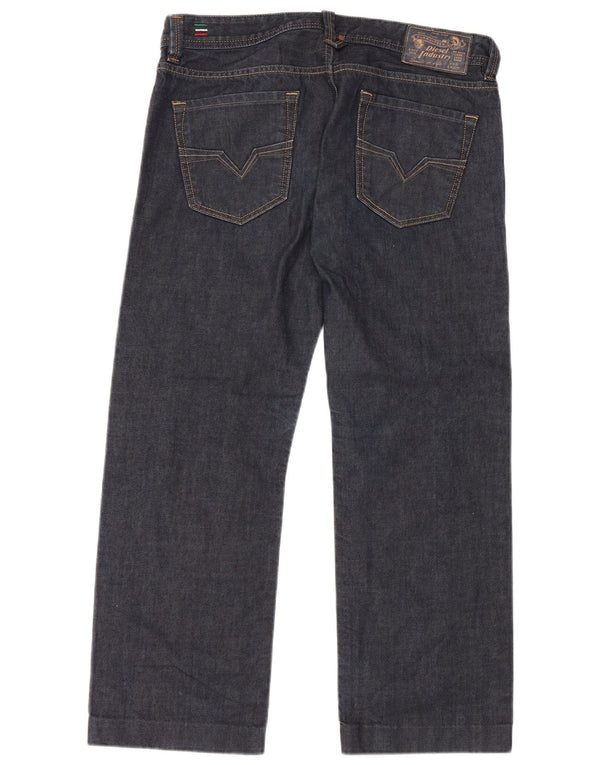 Jeans retos masculinos Diesel W32 L27 algodão azul marinho