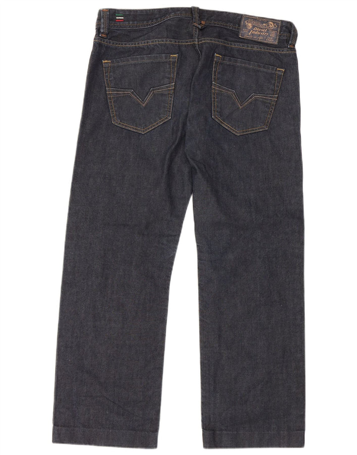 Jeans retos masculinos Diesel W32 L27 algodão azul marinho