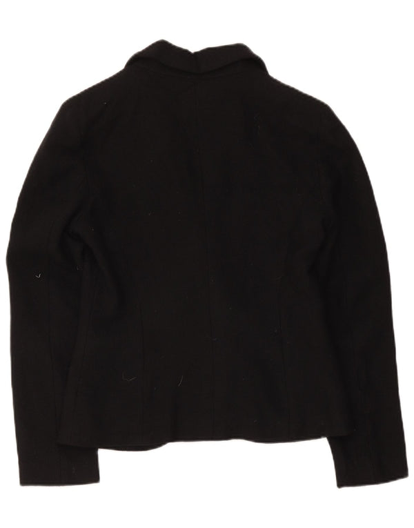 Jaqueta blazer feminina Penny Black com peito duplo Reino Unido 12 algodão médio