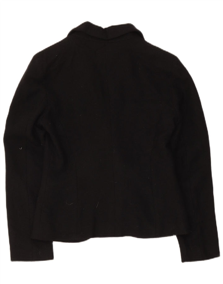 Jaqueta blazer feminina Penny Black com peito duplo Reino Unido 12 algodão médio