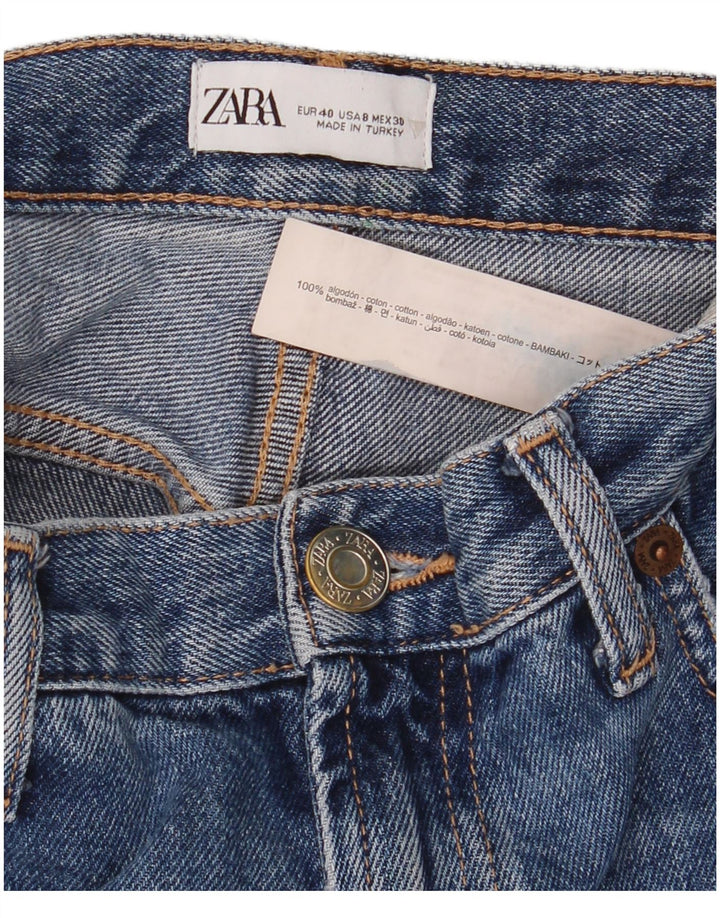 Shorts jeans feminino Zara EU 40 médio W30 algodão azul