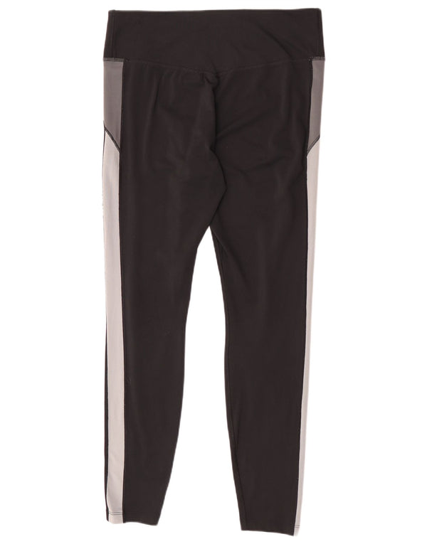 Leggings Nike Dri Fit Femininas UK 16 Grande Preto Colourblock Poliéster