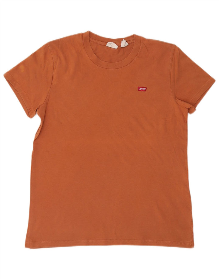 Camiseta masculina Levi's Top pequeno algodão laranja