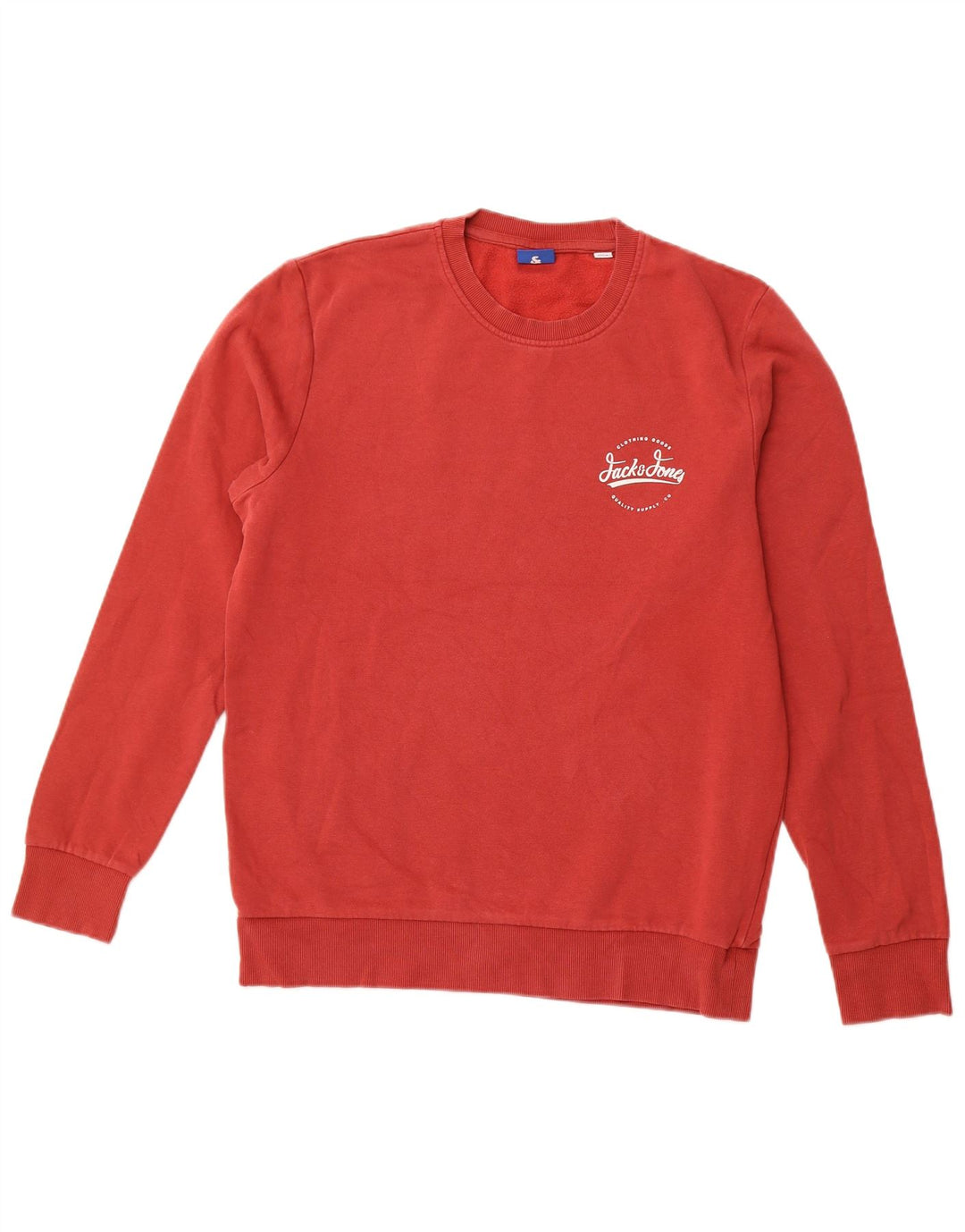 Suéter masculino JACK & JONES grande algodão cor de vinho