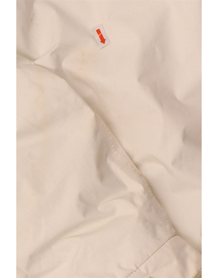 Jaqueta corta-vento feminina HELLY HANSEN com capuz grande UK 6 XS branco