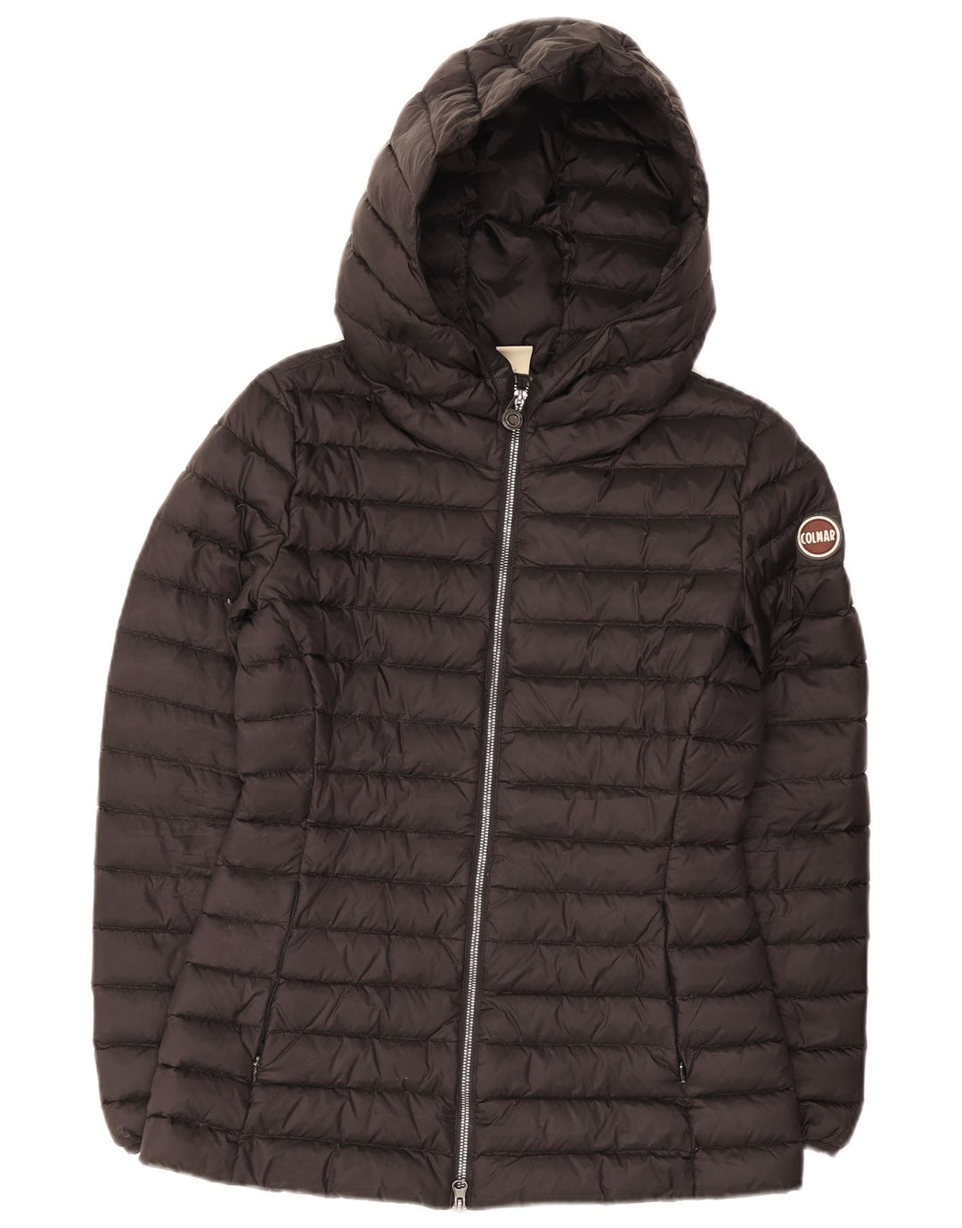 Jaqueta acolchoada com capuz feminino Colmar IT 40 XS preto nylon