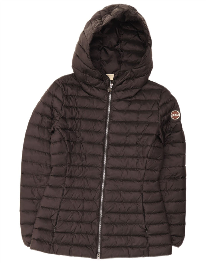 Jaqueta acolchoada com capuz feminino Colmar IT 40 XS preto nylon