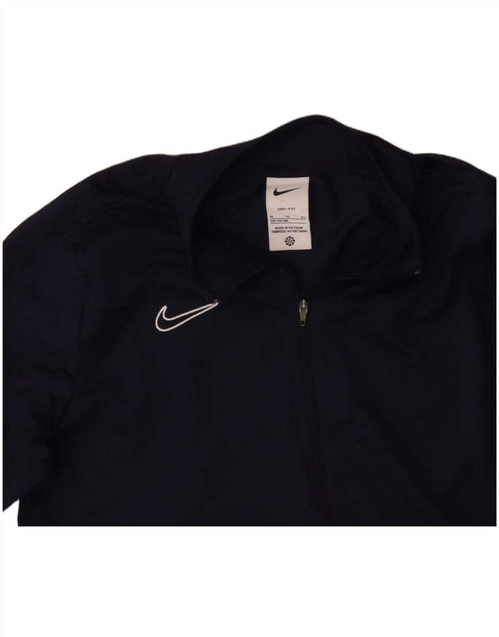 Jaqueta Nike Boys Tracksuit Top 13-14 Anos XL Azul Marinho Poliéster