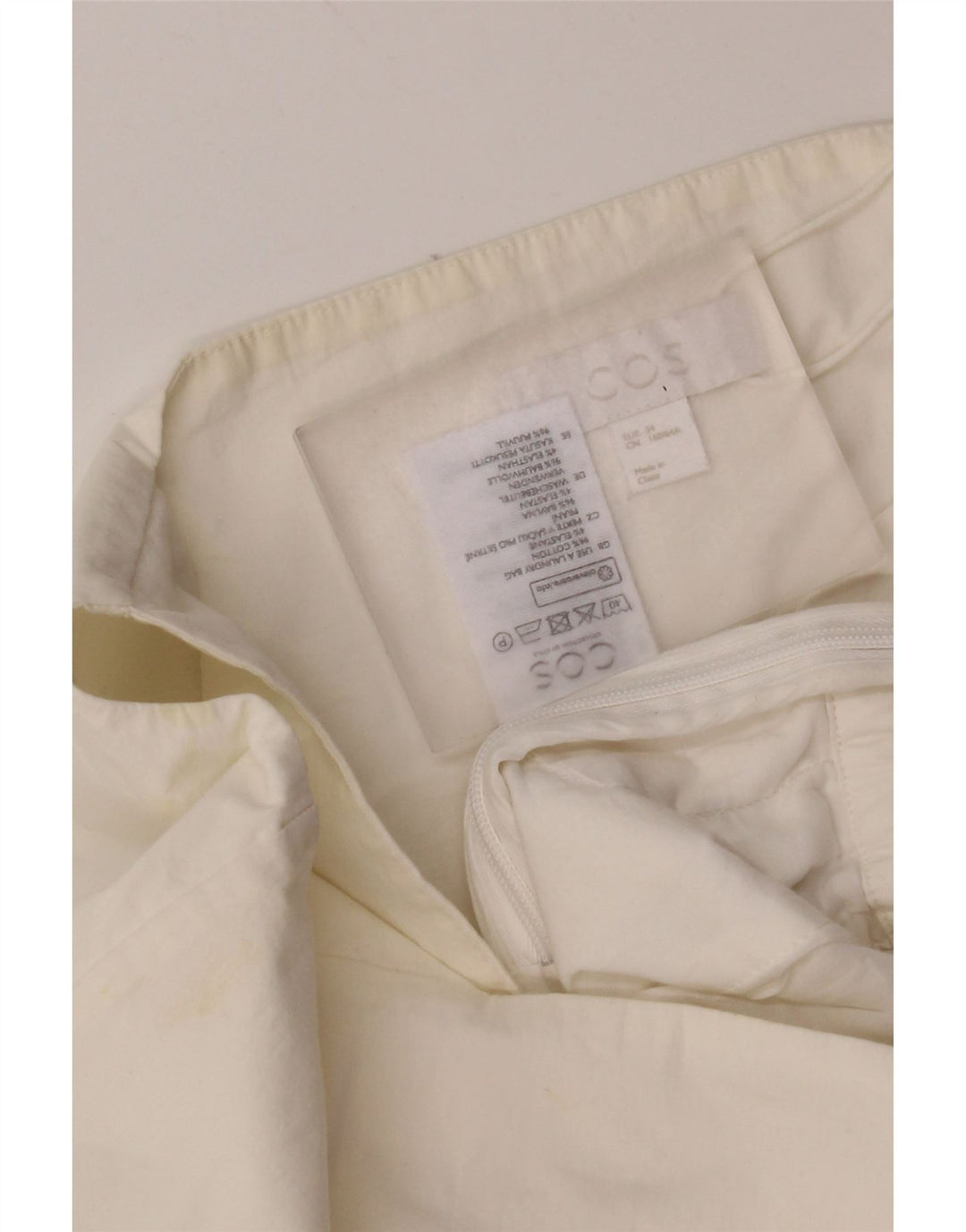 Macacão feminino sem mangas Cos EU 34 XS algodão branco