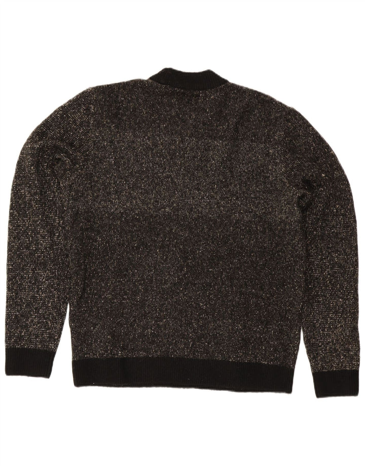 Suéter masculino Jack & Jones com gola redonda XL preto manchado de poliéster