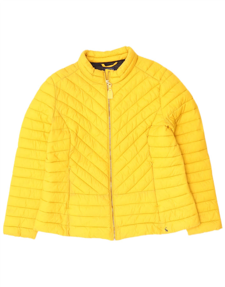 Jaqueta acolchoada feminina JOULES UK 18 XL poliamida amarela