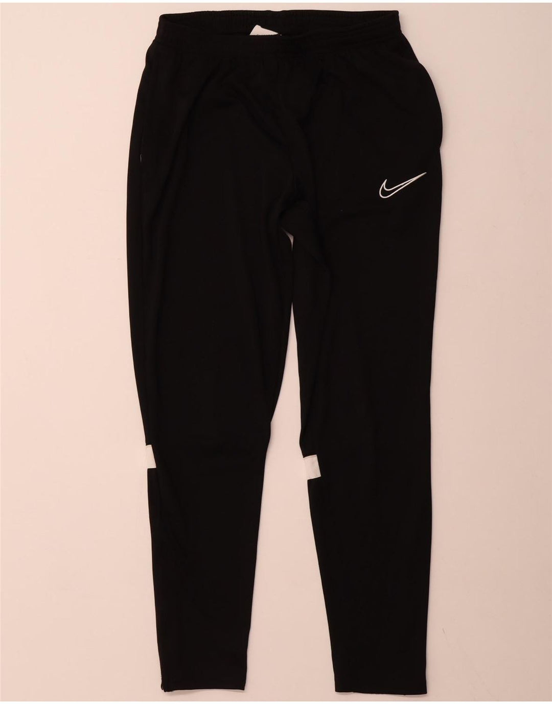 Calça de treino masculina NIKE Dri Fit grande preto colorblock poliéster