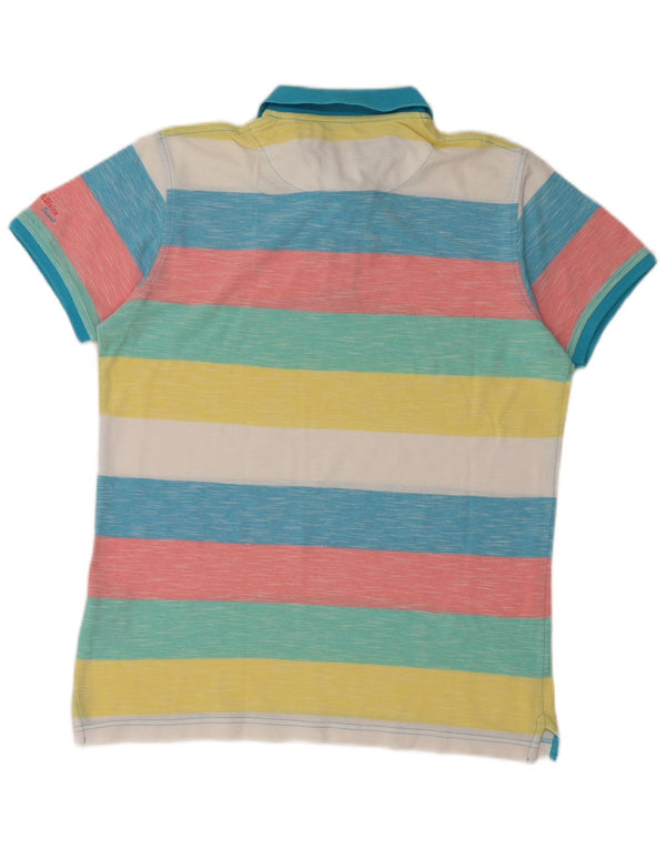 Camisa polo masculina HARMONT & BLAINE grande algodão listrado multicolorido