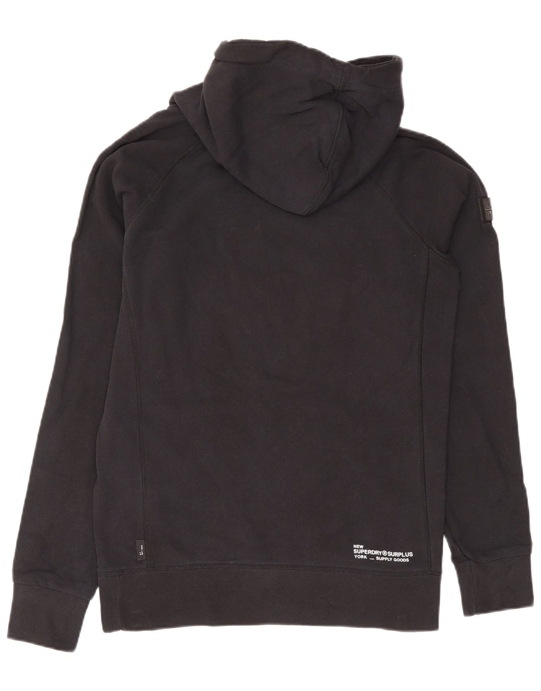 Superdry Mens Graphic Hoodie Jumper Médio Algodão Preto