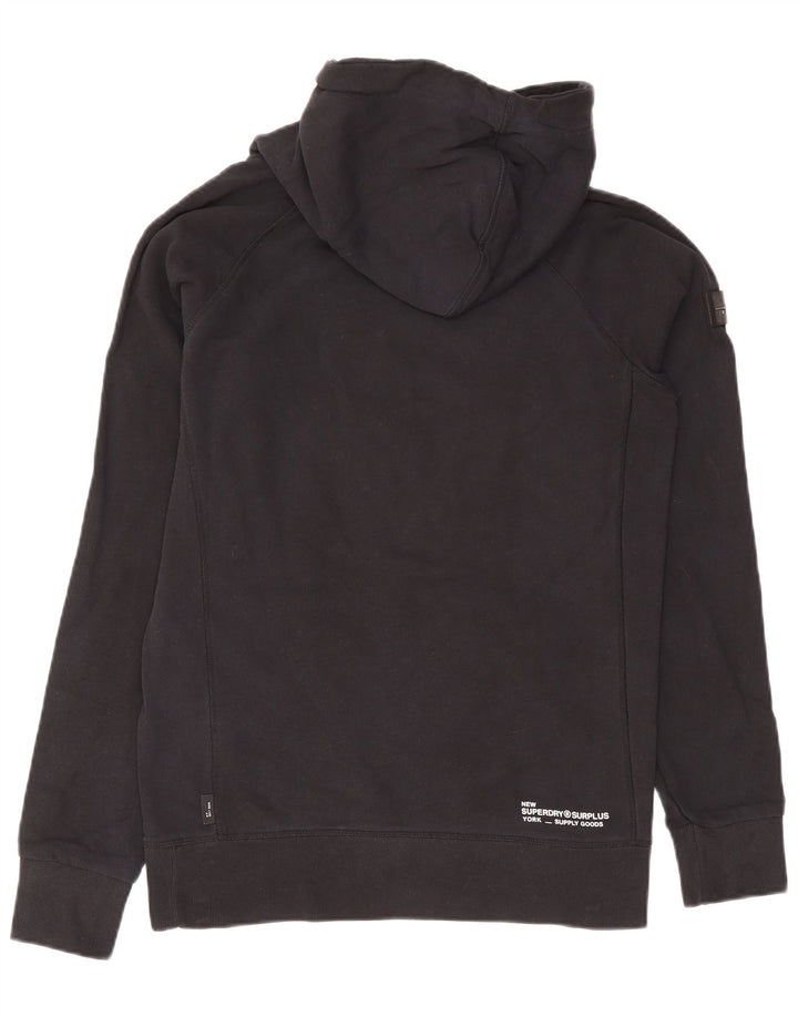 Superdry Mens Graphic Hoodie Jumper Médio Algodão Preto