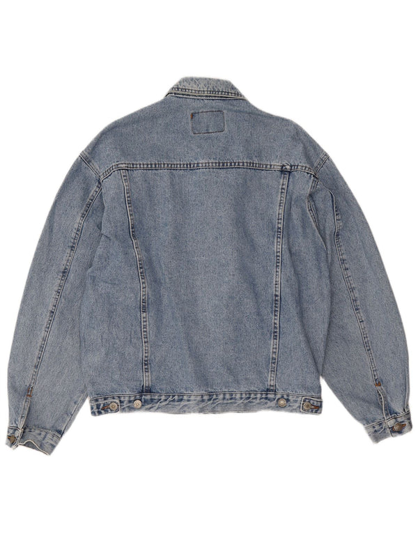 Jaqueta jeans masculina Casucci UK 40 grande azul