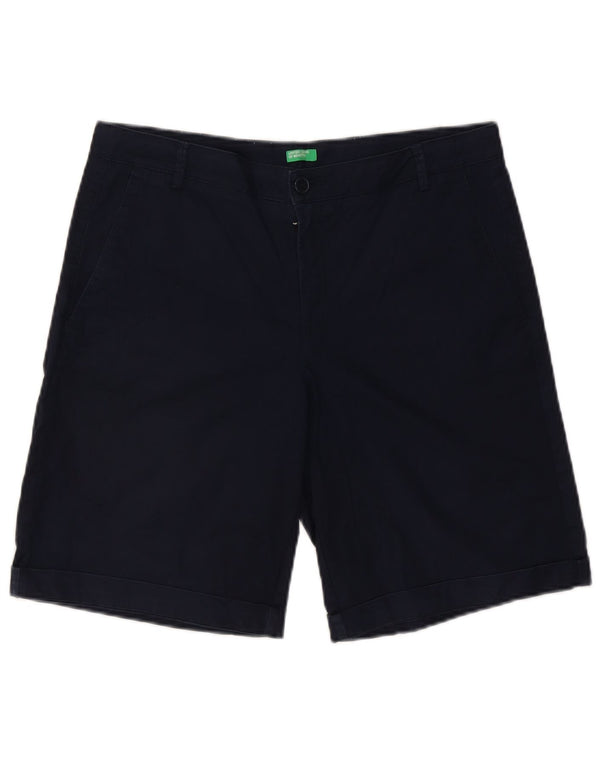 Benetton Mens Chino Shorts W34 Grande Azul Marinho