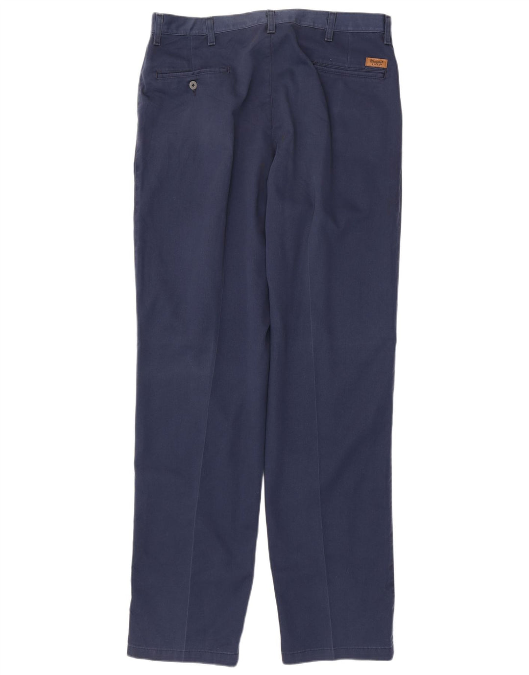 Calça chino masculina WRANGLER Riata Pegged W38 L36 algodão azul marinho
