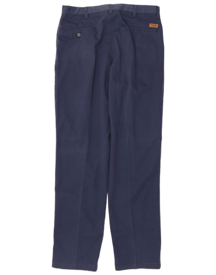 Calça chino masculina WRANGLER Riata Pegged W38 L36 algodão azul marinho