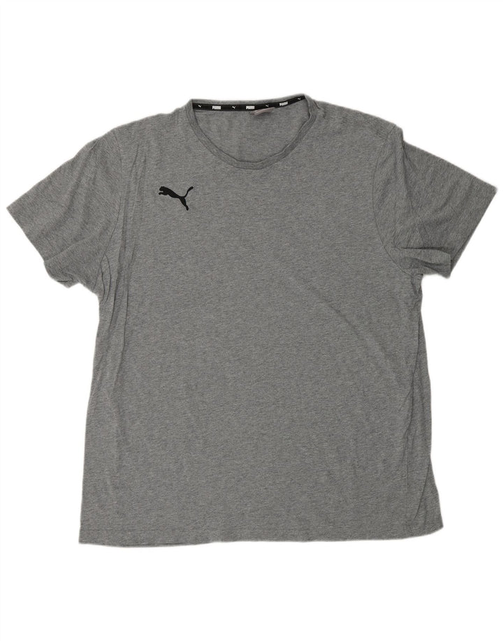 Camiseta masculina PUMA Top 2XL cinza manchado