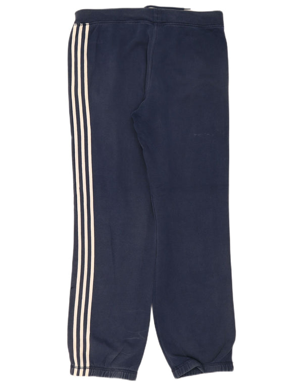 Adidas Mens Treino Calças Joggers Médio Azul Marinho Algodão