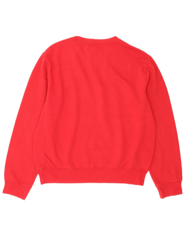 Polo Ralph Lauren moletom masculino jumper médio algodão vermelho