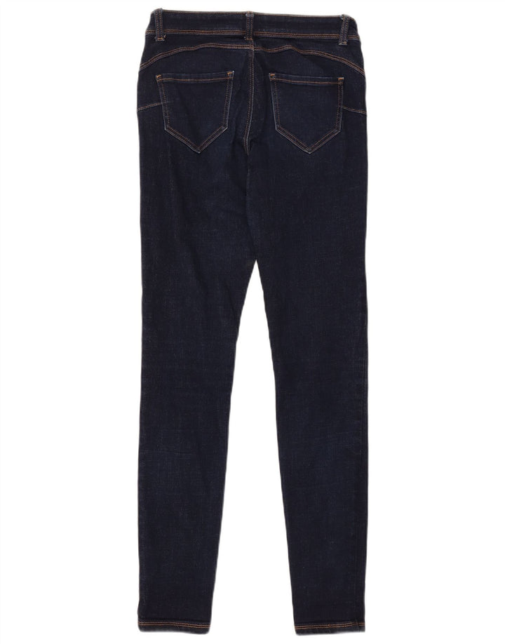 Calça jeans skinny feminina BENETTON W28 L30 azul marinho poliéster