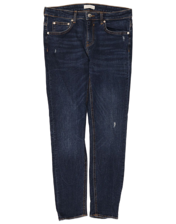 Calça jeans skinny feminina Zara EU 40 médio W30 L28 azul