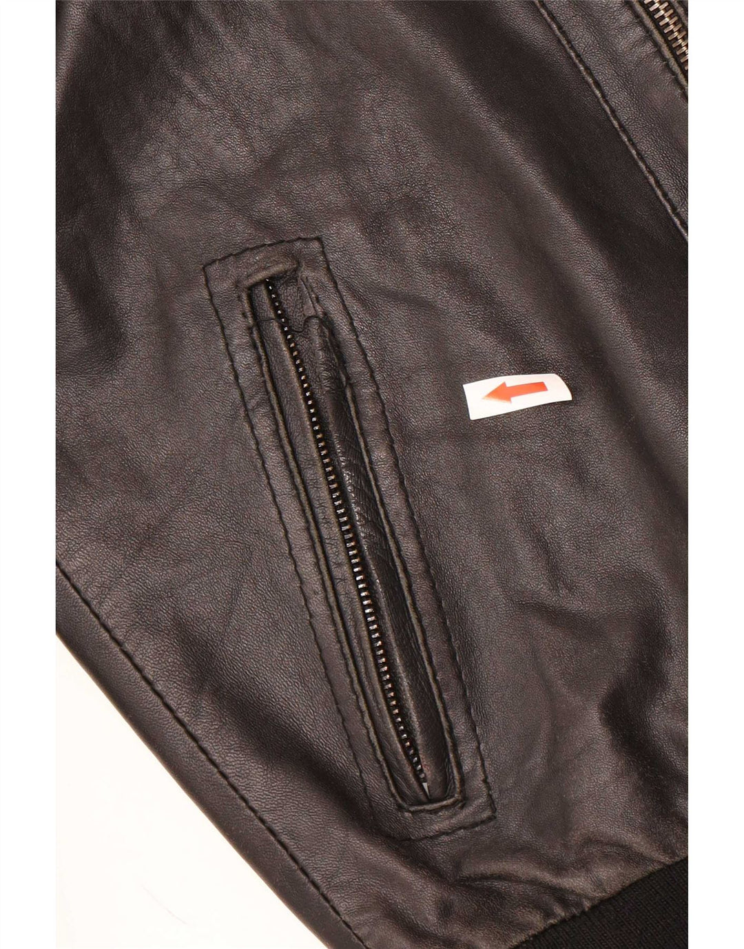 CDP Jaqueta de couro masculina IT 46 pequena preta
