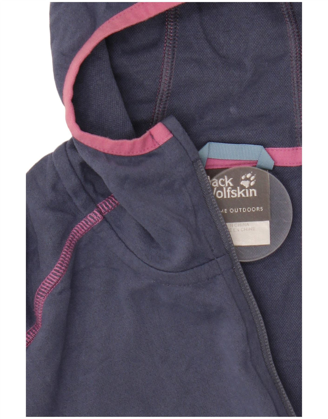 Jaqueta feminina Jack Wolfskin com capuz e moletom Reino Unido 12/14 azul médio