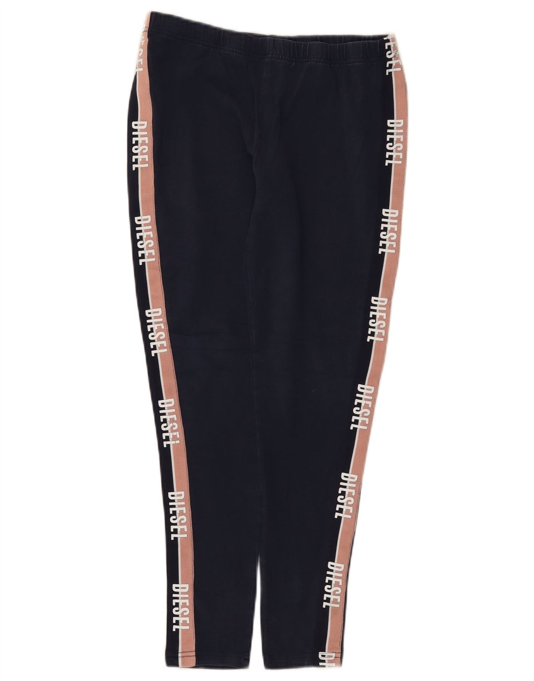 Leggings femininas Diesel com corte gráfico Reino Unido 12 bloco colorido azul marinho médio