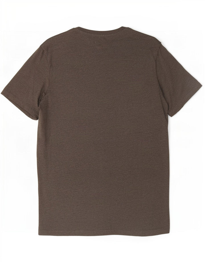 Camiseta gráfica masculina Jack & Jones grande algodão cinza