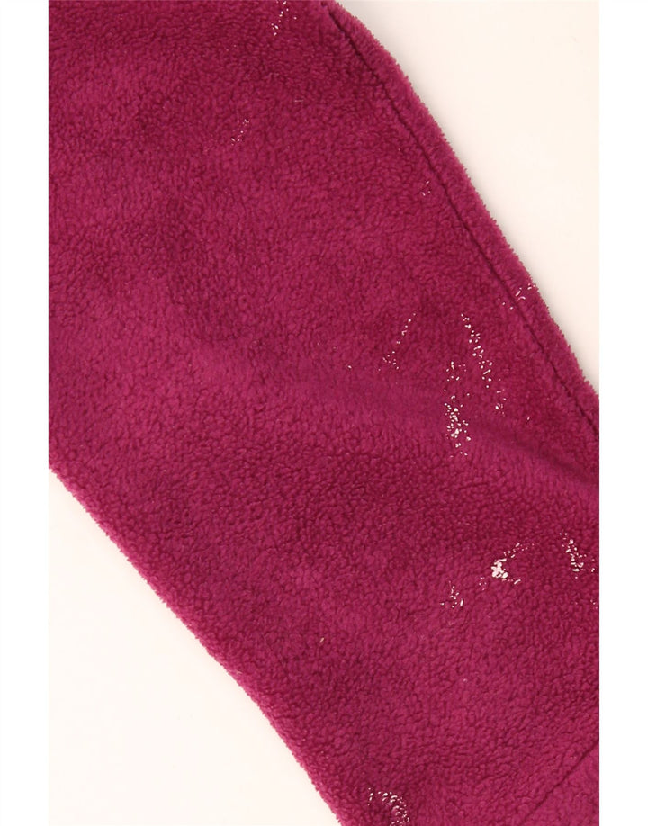 Jaqueta de lã feminina COLUMBIA UK 14 grande poliéster roxo