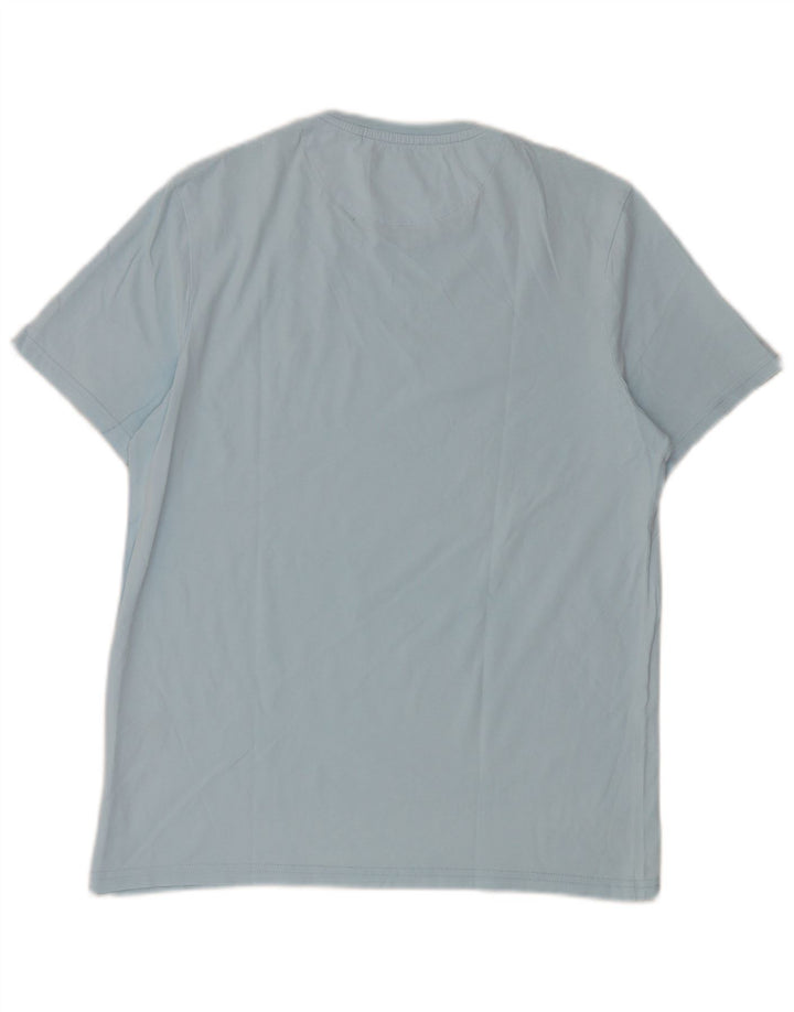 Camiseta masculina Lyle & Scott de algodão azul médio
