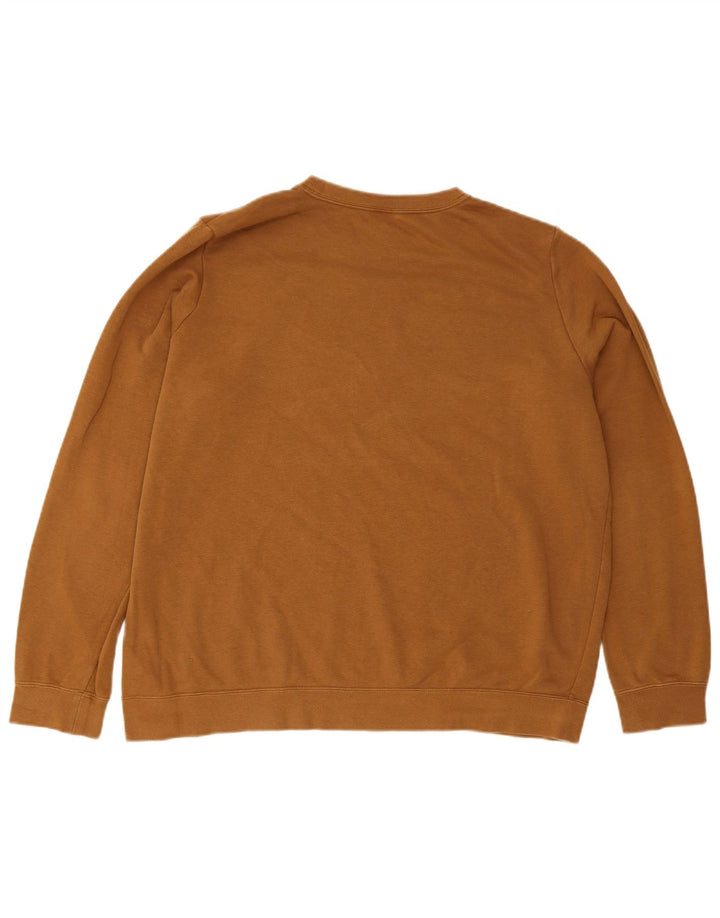 NIKE Masculino Tall Sweatshirt Jumper XL Marrom Algodão