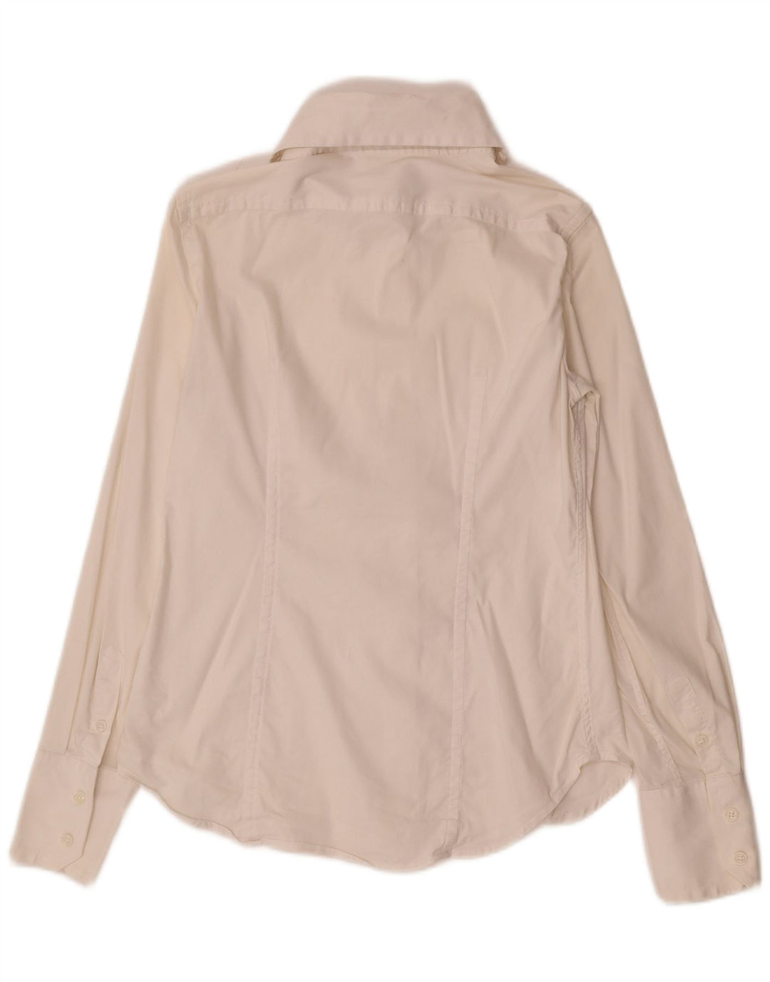 Camisa Benetton Mulher UK 12 Médio Branco