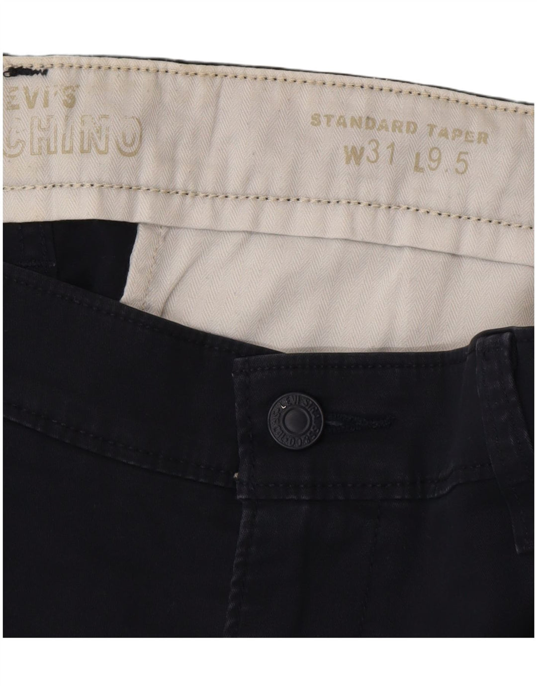 Shorts Chino Masculino Padrão Levi's W31 Algodão Azul Marinho Médio