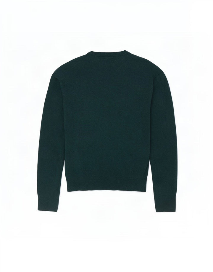 Suéter masculino Tommy Hilfiger com decote em V 2XL lã verde