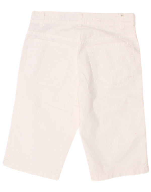 Jeckerson Meninos Shorts Casual 10-11 Anos W25 Algodão Branco