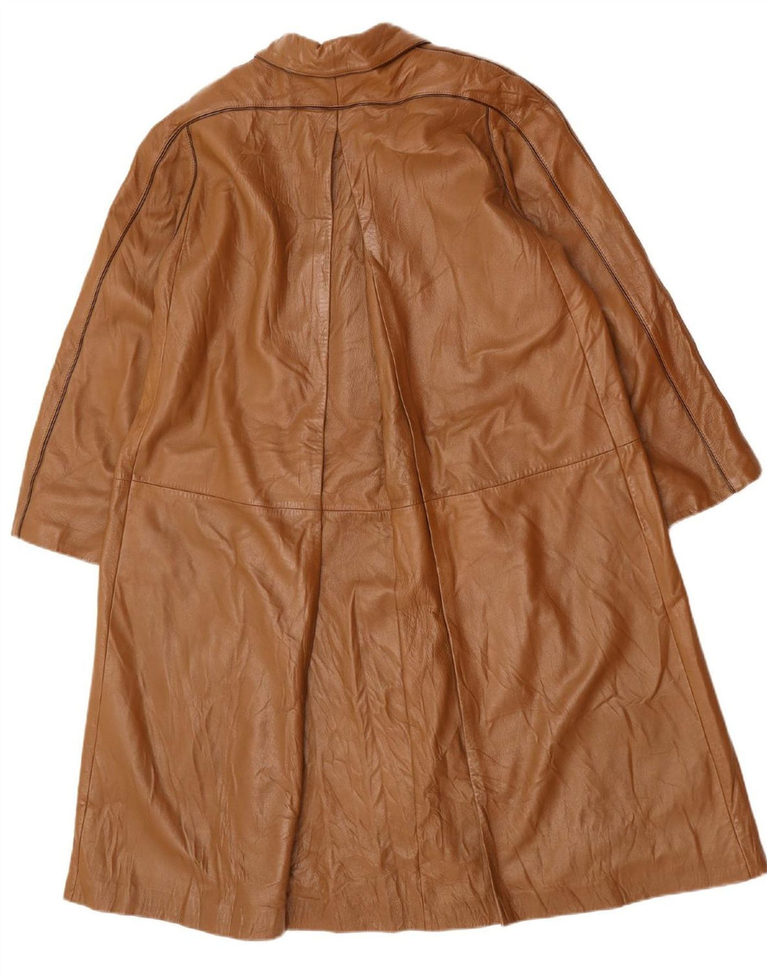 Casaco de couro feminino VINTAGE IT 44 couro marrom médio