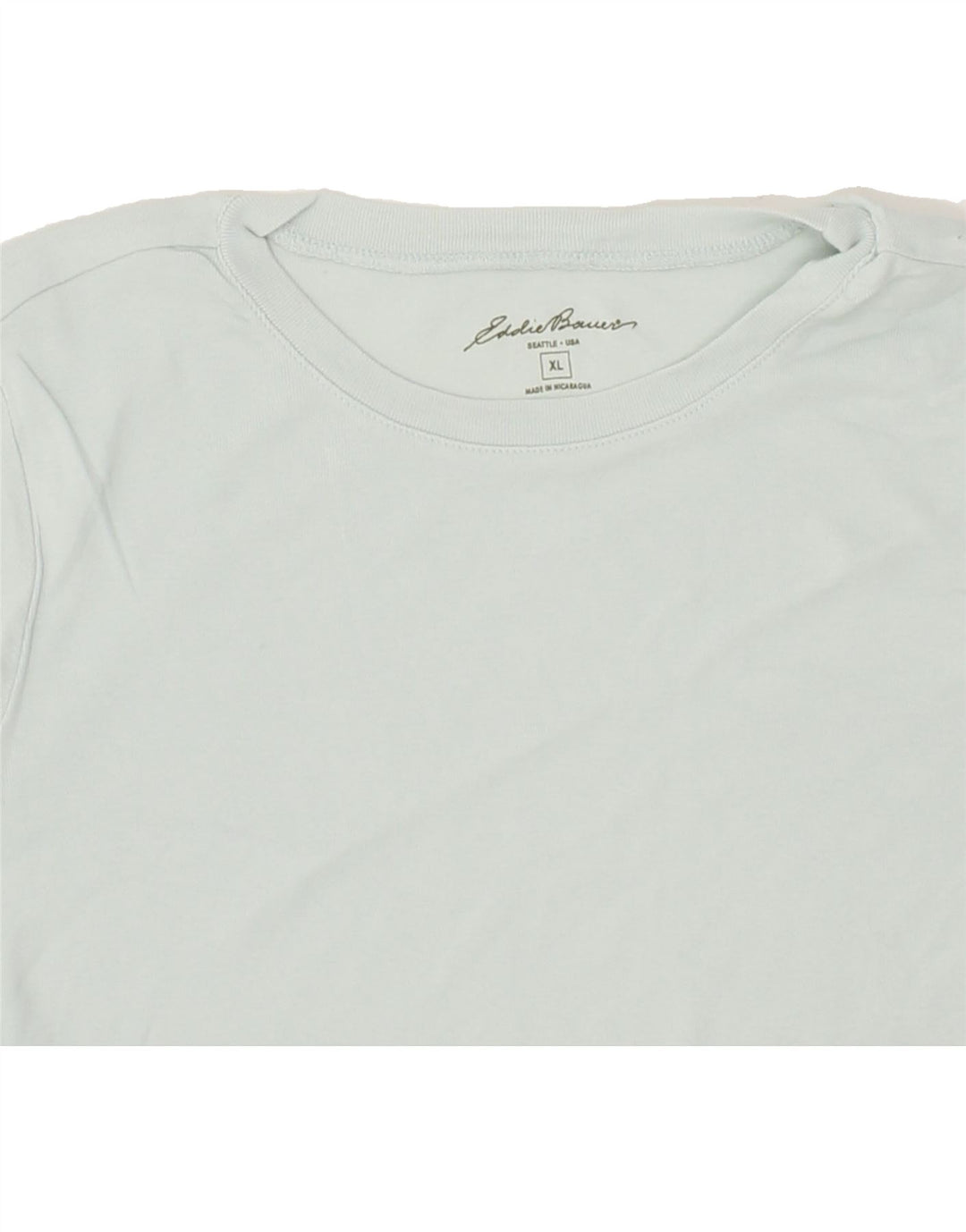 EDDIE BAUER Womens T-Shirt Top UK 18 XL Grey Cotton Vintage Eddie Bauer and Second-Hand Eddie Bauer from Messina Hembry 