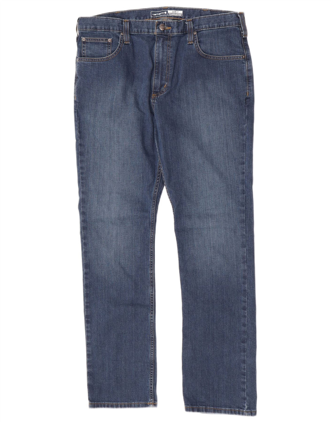 Carhartt Masculino Slim Jeans W36 L32 Azul Algodão