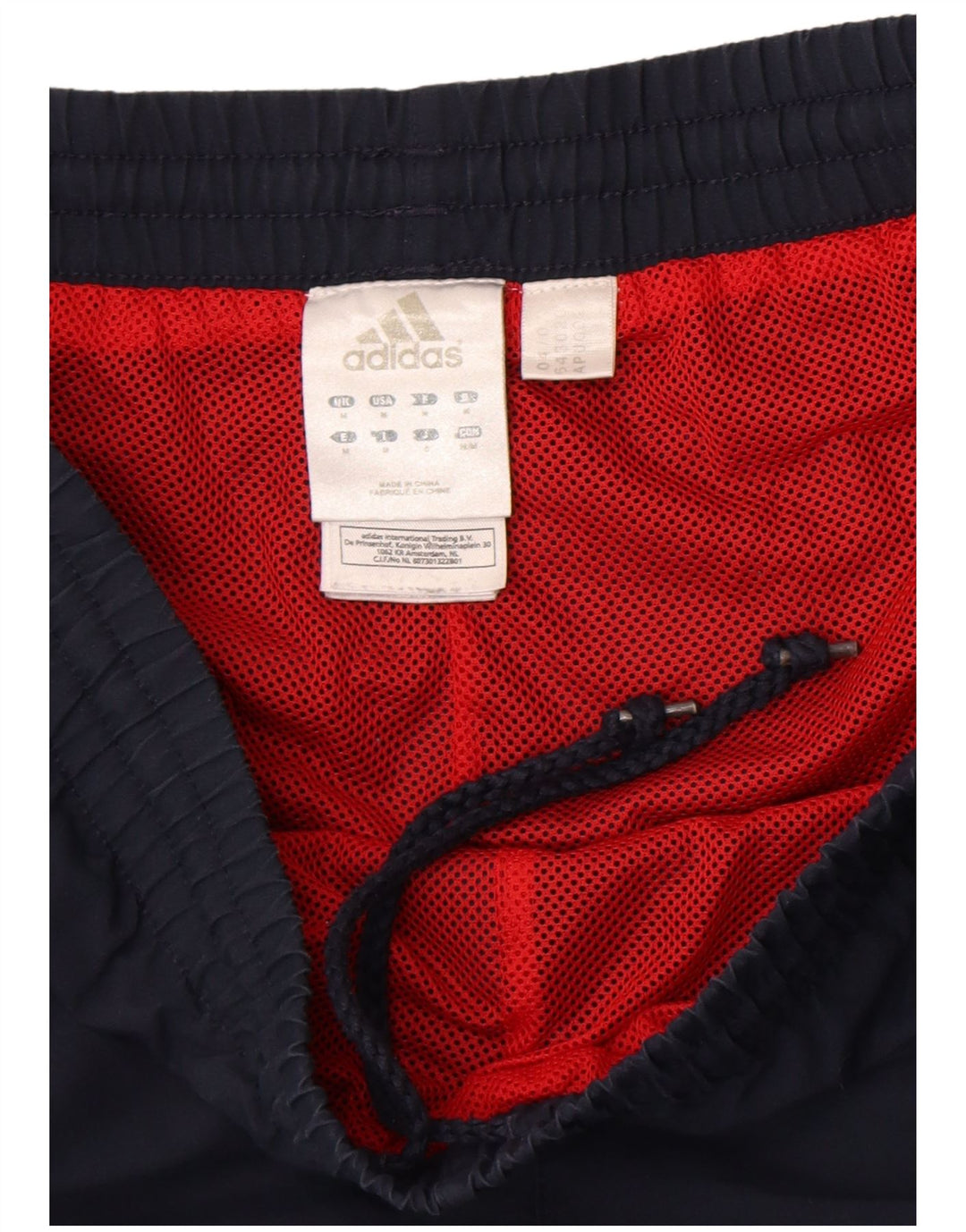 Calça de treino masculina Adidas médio azul marinho poliéster